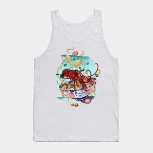 Colorful Lobster Noodles Illustration art Tank Top